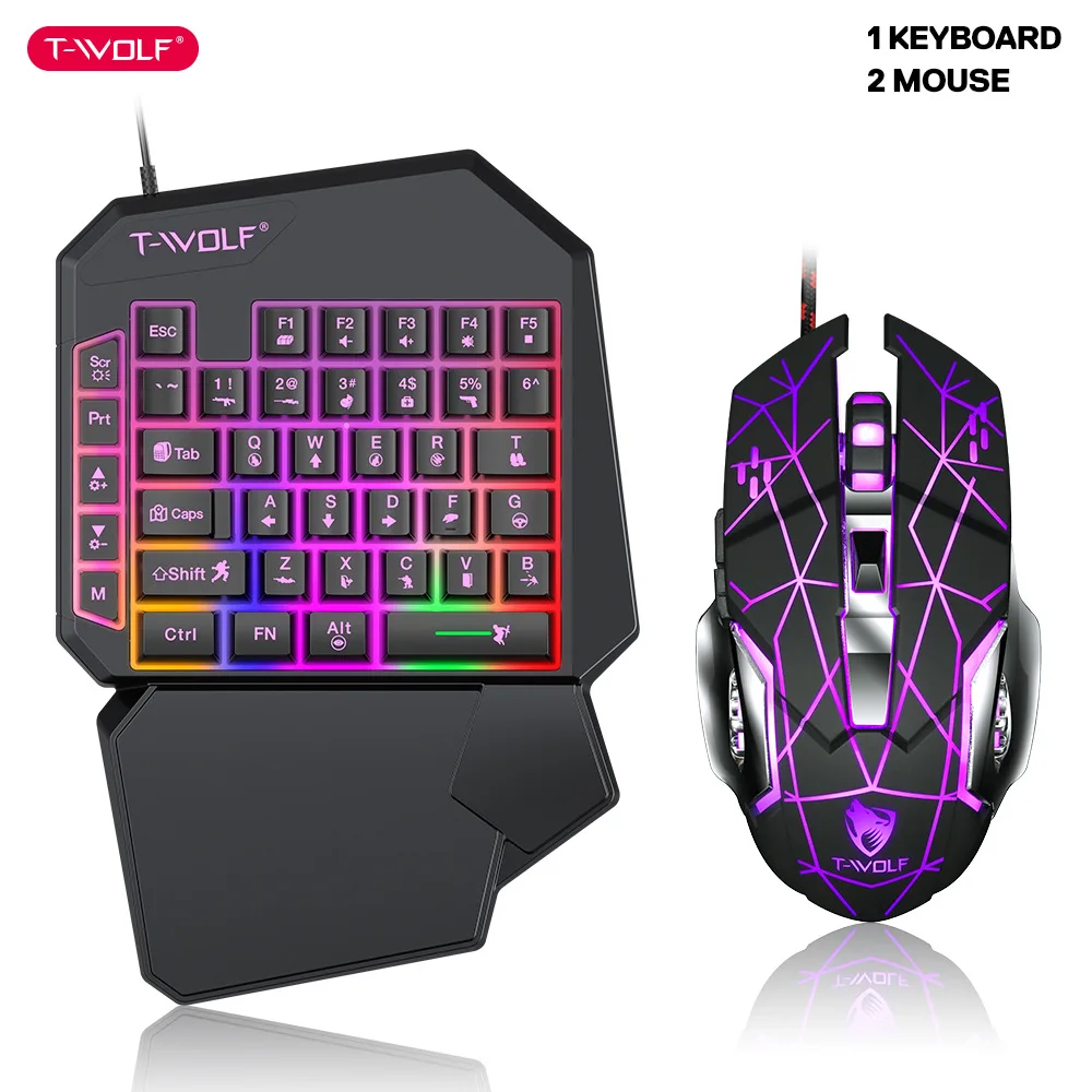 Gaming Keyboard Mobile - T-WOLF TF900 One Handed Keyboard Throne