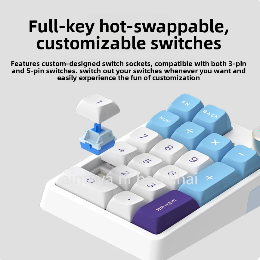 Gaming Keyboard Mechanical - Kzzi K20 Mini Keypad Three Mode