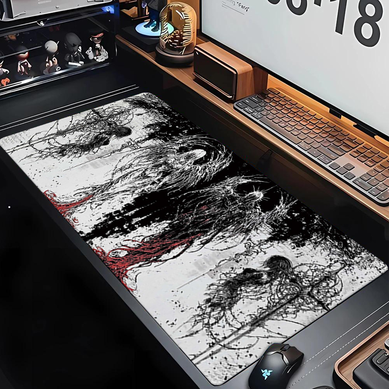 Gaming Keyboard And Mouse - Dark Angel Art Design Large Size