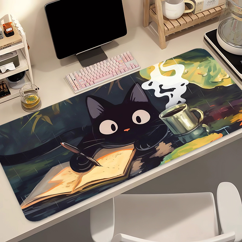 Gaming Keyboard And Mouse - Kawaii Black Cat Silicone Soft Gaming