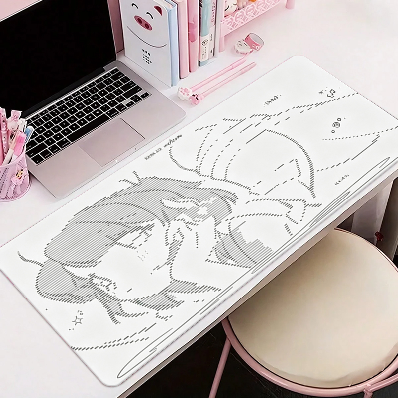 Gaming Keyboard And Mouse - 1Pcs Leather Mouse Pad Anime Angel