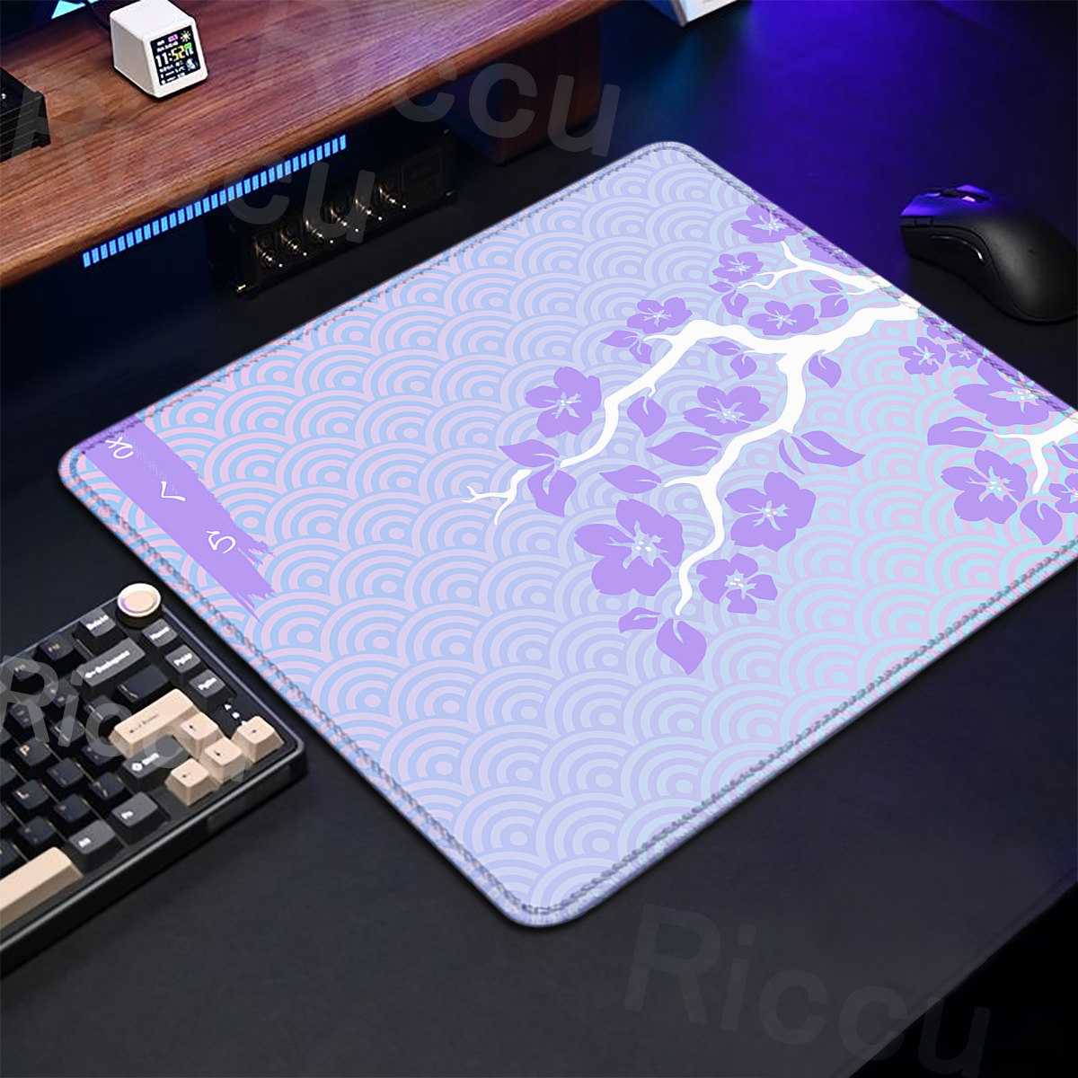 Purple Sakura Table Pad Gaming - Gaming Keyboard Brand ulasan dan harga