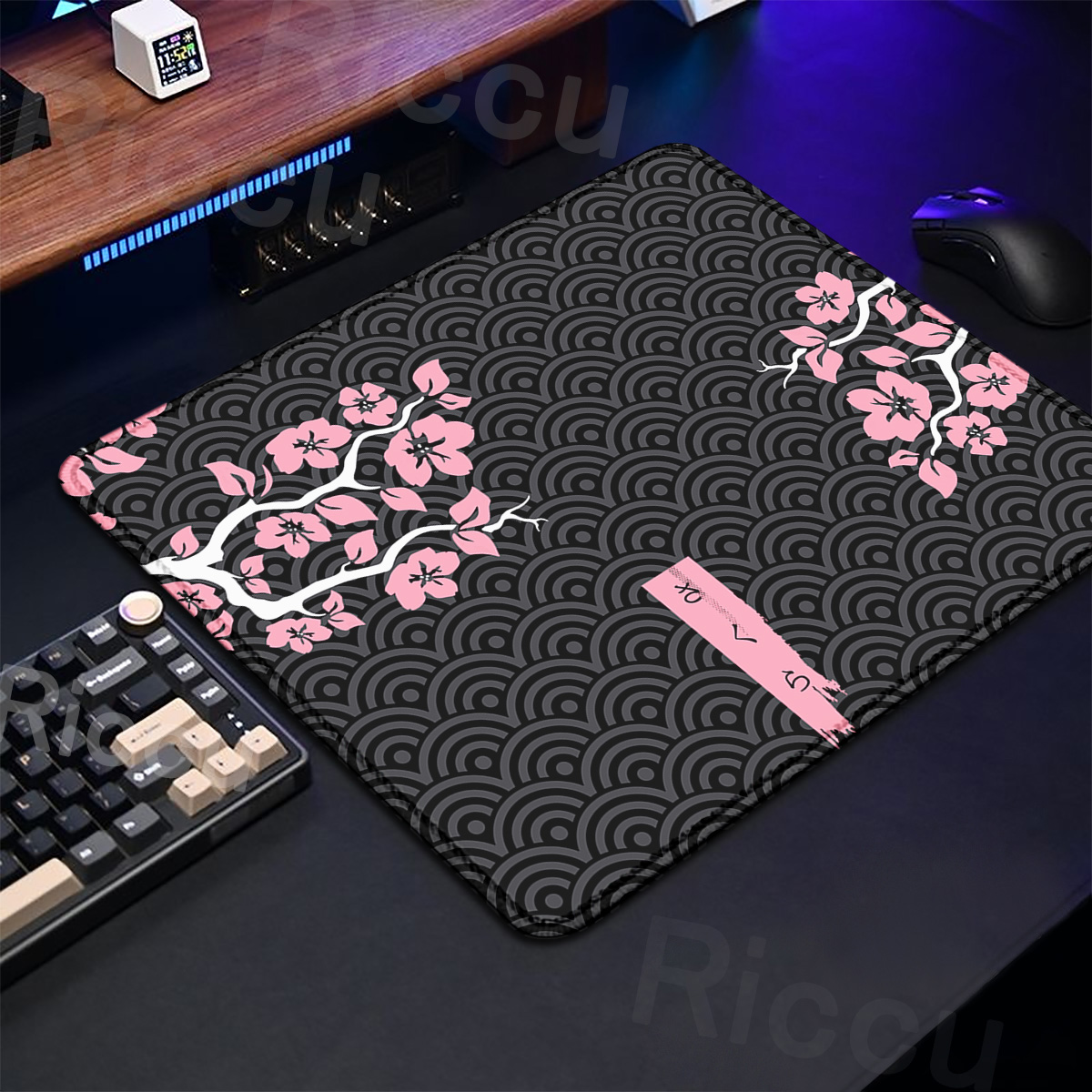 Purple Sakura Table Pad Gaming - Gaming Keyboard Brand ulasan dan harga