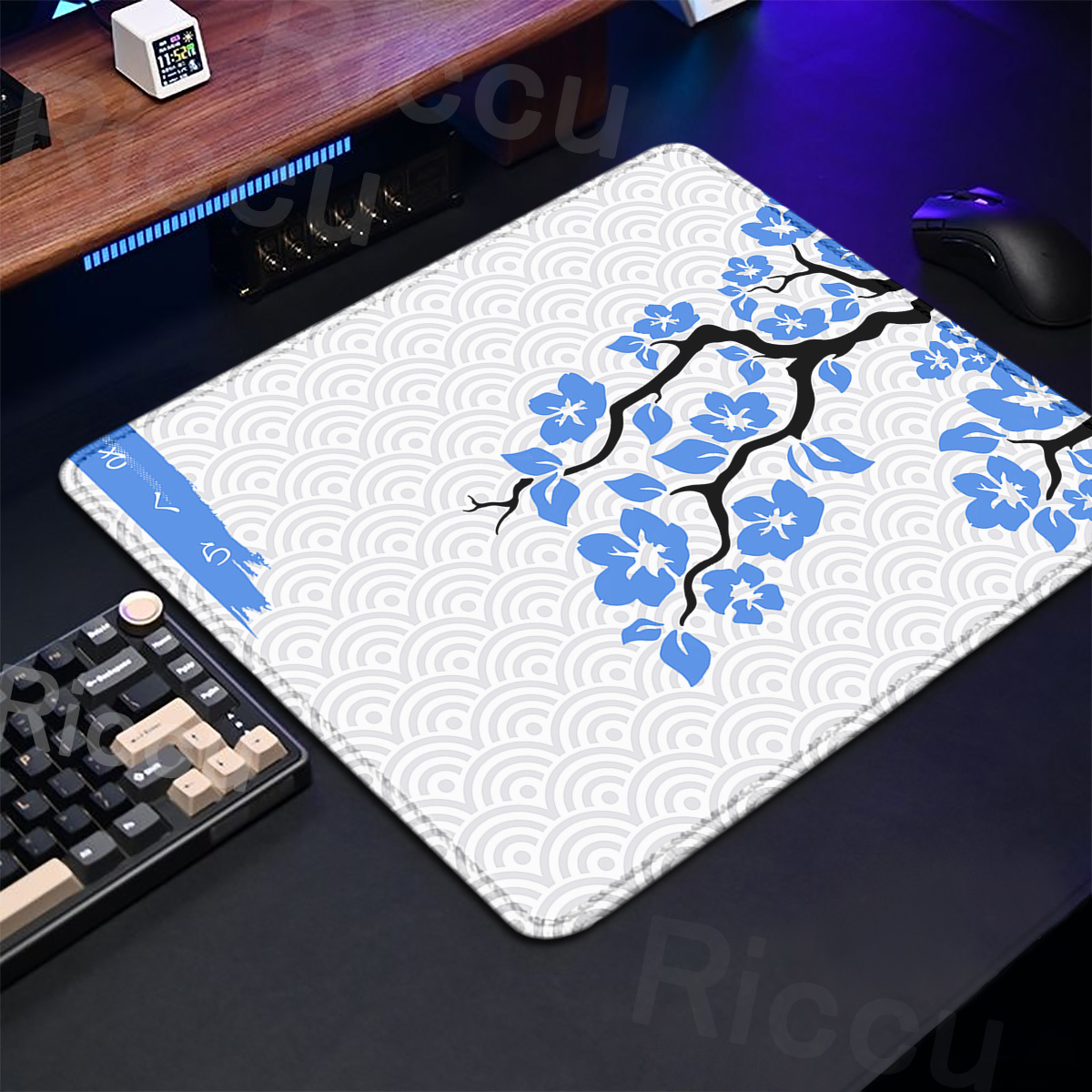 Purple Sakura Table Pad Gaming - Gaming Keyboard Brand ulasan dan harga