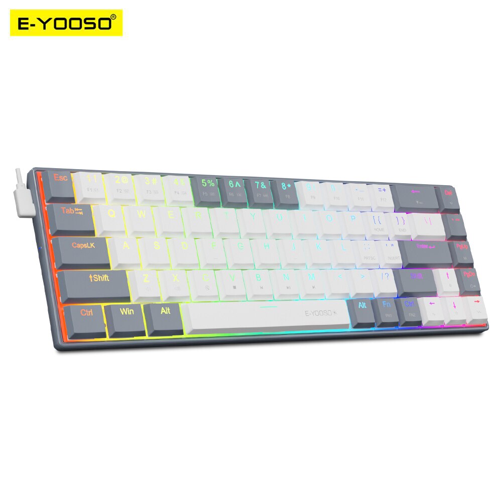 E-YOOSO A68 RGB Mini Slim USB  - Gaming Keyboard Mobile ulasan dan harga