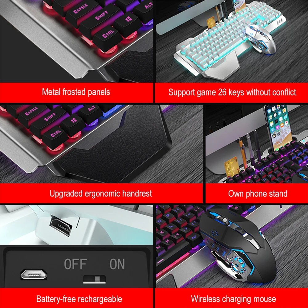 K680 Rechargeable 2.4G wireles - Gaming Keyboard And Mouse Wireless ulasan dan harga