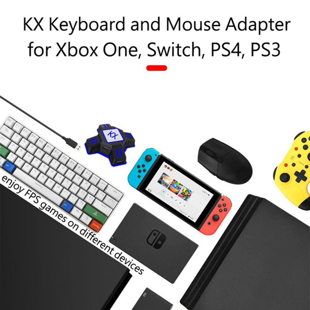 KX Adapter for PS4 Controller  - Gaming Keyboard And Mouse For Xbox ulasan dan harga