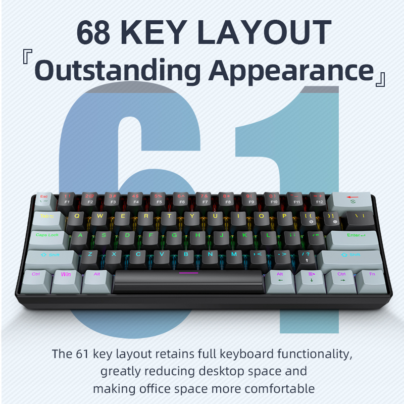APAYADO K61 Mini Mechanical Ke - Gaming Keyboard And Mouse For Xbox ulasan dan harga