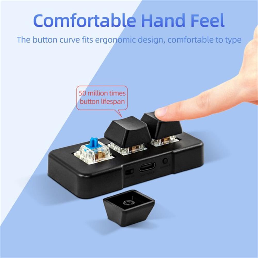 MK321-Pro Small Keyboard 3-key - Gaming Keyboard Mobile ulasan dan harga