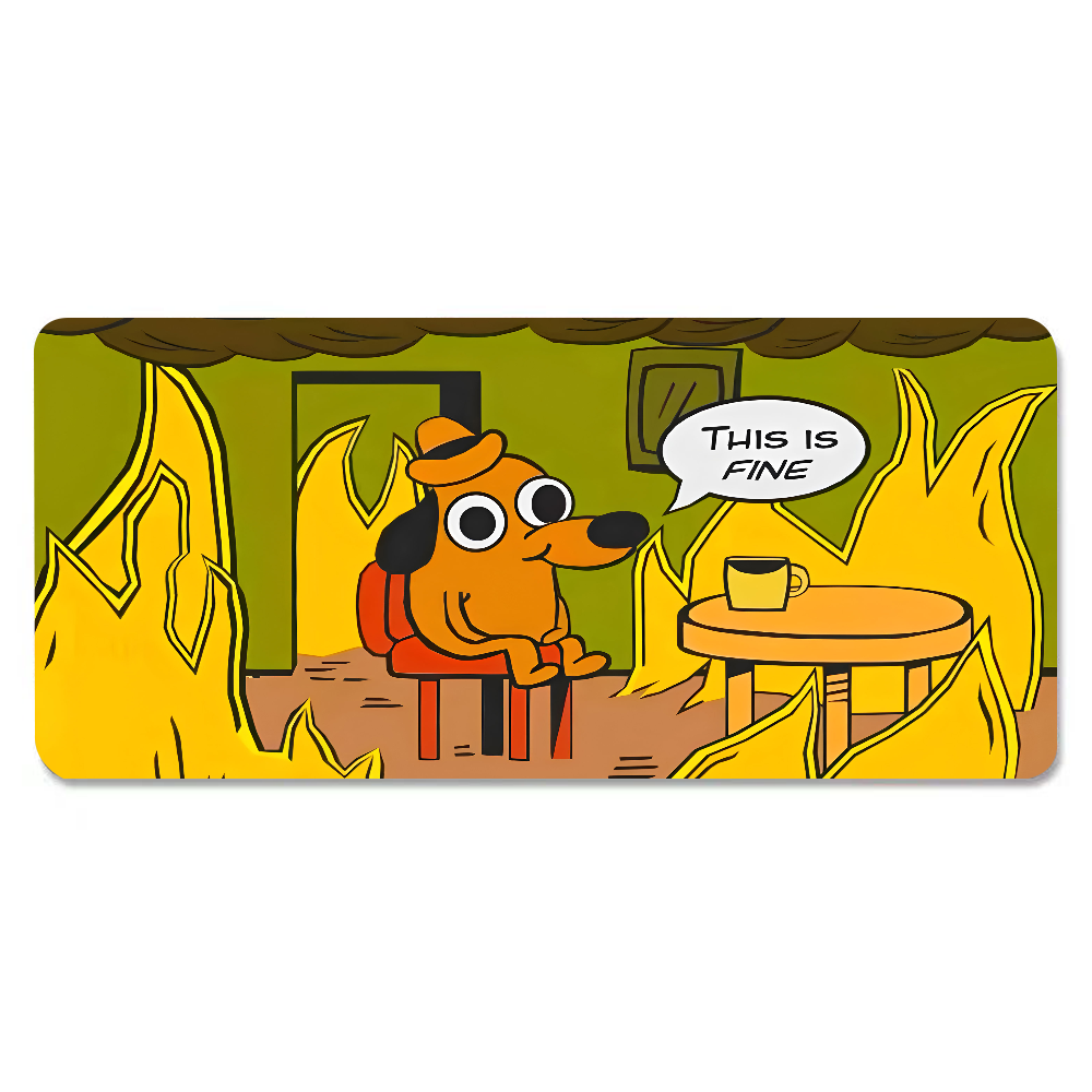 This Is Fine Dog Dachshund Mou - Gaming Keyboard And Mouse ulasan dan harga