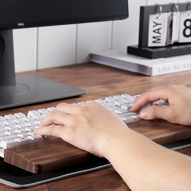 30/36/44cm Solid Walnut Keyboa - Wrist Rest Wood ulasan dan harga