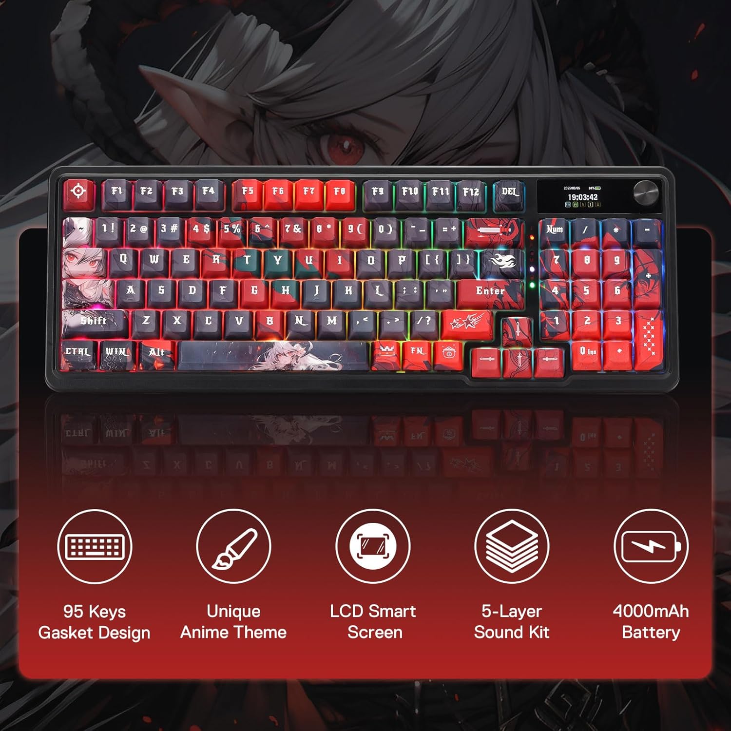 Redragon Wireless Gasket Gamin - Gaming Keyboard Mobile ulasan dan harga