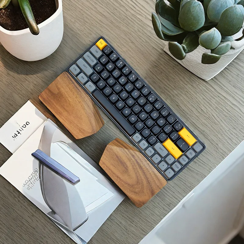 Split Walnut Palm Rest for 65% - Wrist Rest Wood ulasan dan harga