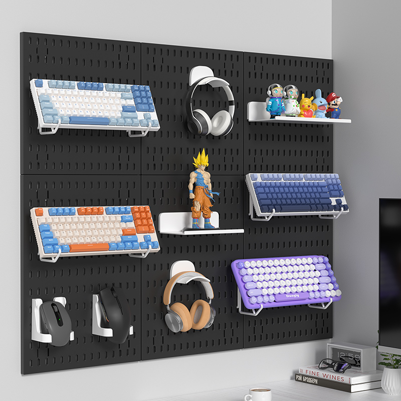 Adhesive Pegboard Shelf for Ga - Gaming Keyboard And Mouse ulasan dan harga