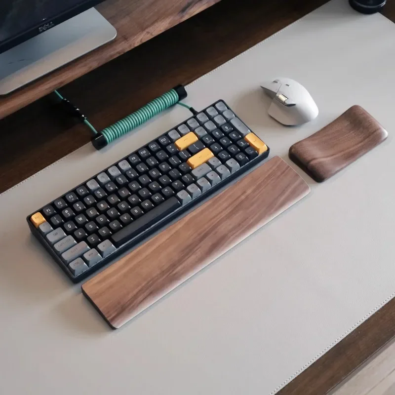 Walnut Wood Palm Rest Mechanic - Wrist Rest Wood ulasan dan harga