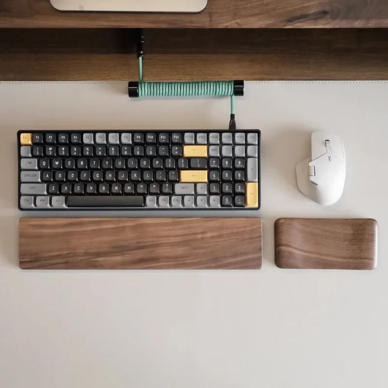 Walnut Wood Palm Rest Mechanic - Wrist Rest Wood ulasan dan harga