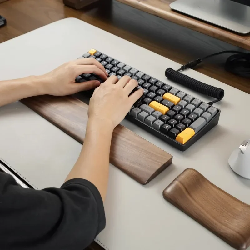 Walnut Wood Palm Rest Mechanic - Wrist Rest Wood ulasan dan harga