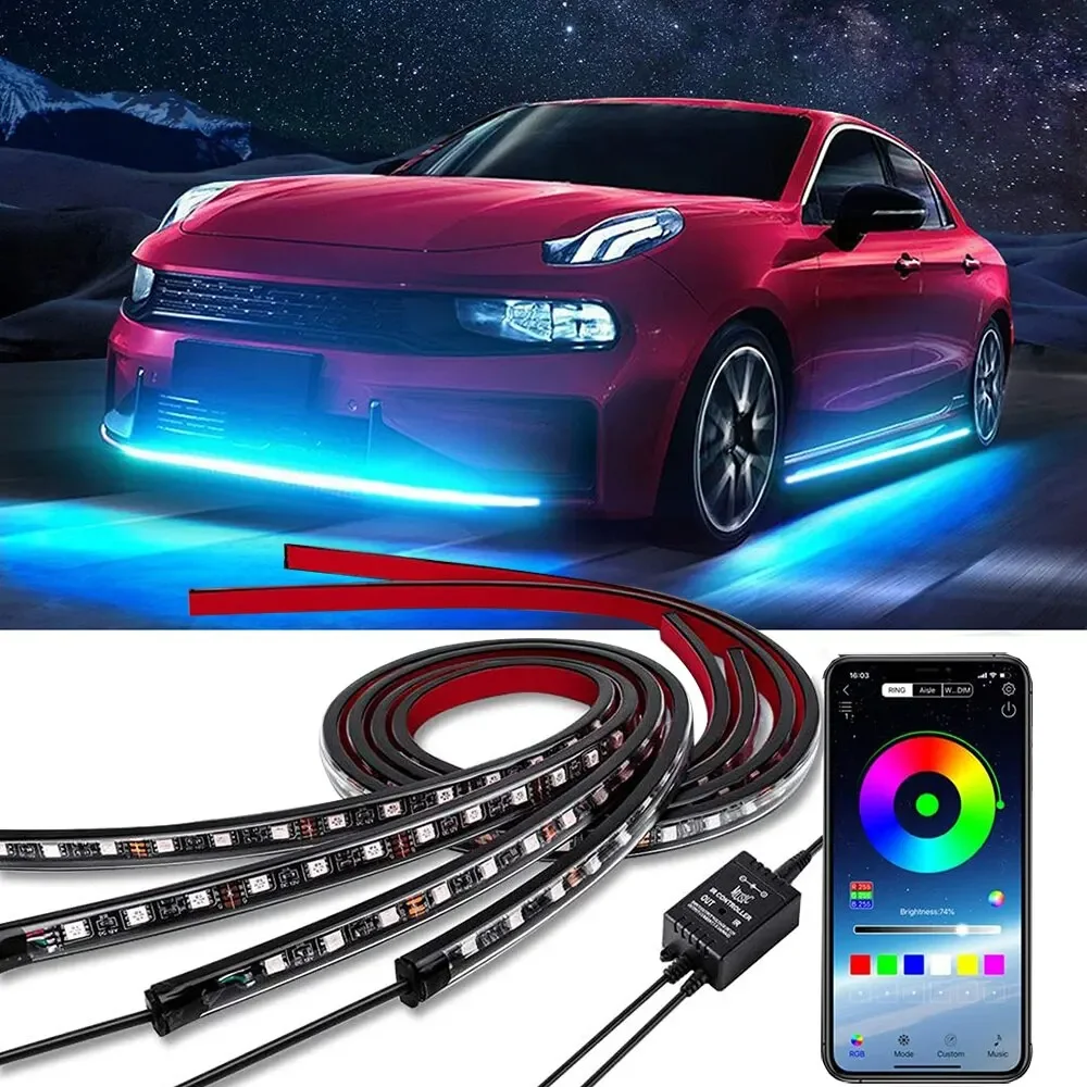 Neon LED RGB Car Underglow Bot - Rgb Underglow Strip ulasan dan harga