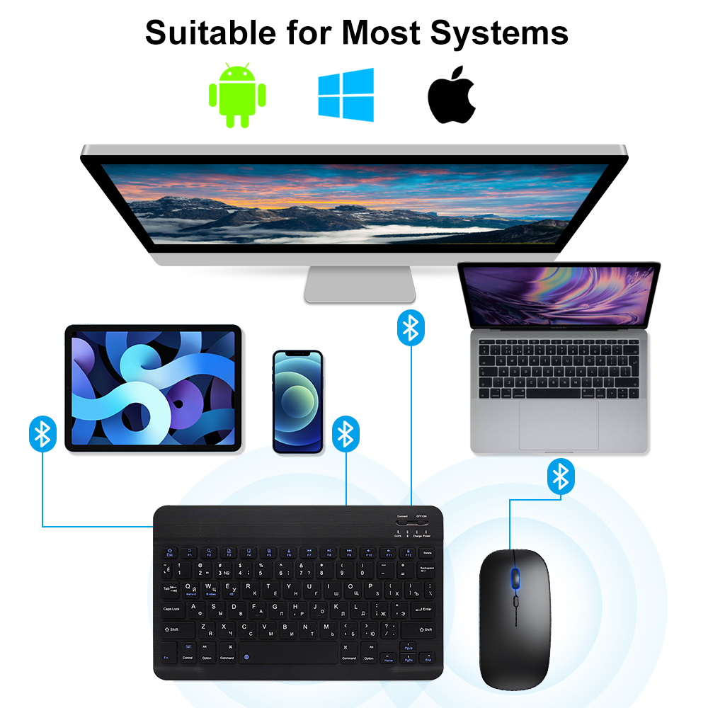 Bluetooth Keyboard and Mouse F - Gaming Keyboard And Mouse Wireless ulasan dan harga
