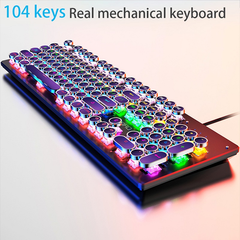 Retro Punk Mechanical Keyboard - Gaming Keyboard And Mouse For Xbox ulasan dan harga
