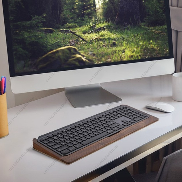 Solid Wood Keyboard Tray with  - Wrist Rest Wood ulasan dan harga