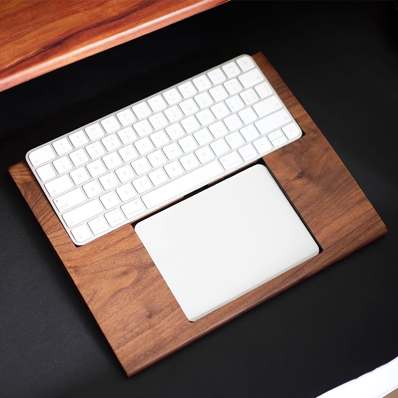 2 in 1 Walnut Solid Wooden Tra - Wrist Rest Wood ulasan dan harga