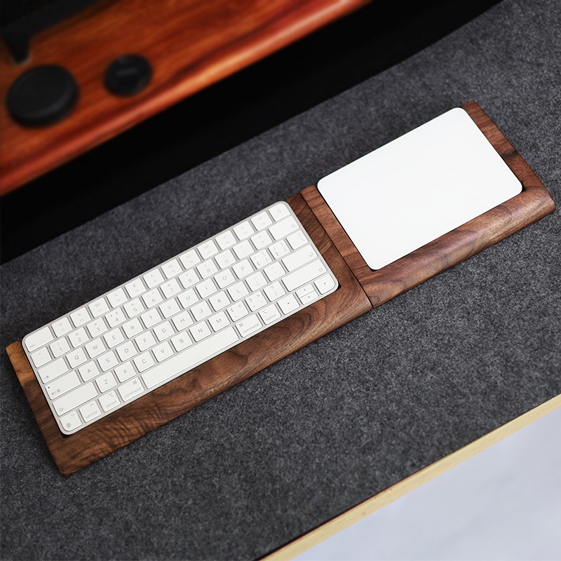 2 in 1 Walnut Solid Wooden Tra - Wrist Rest Wood ulasan dan harga
