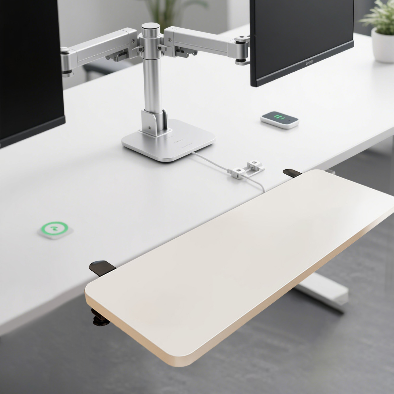 Desk Shelf Board Keyboard Tray - Wrist Rest Wood ulasan dan harga