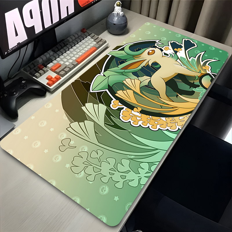 Mouse Pad Gamer P-pokemon Leaf - Gaming Keyboard Easy To Clean ulasan dan harga