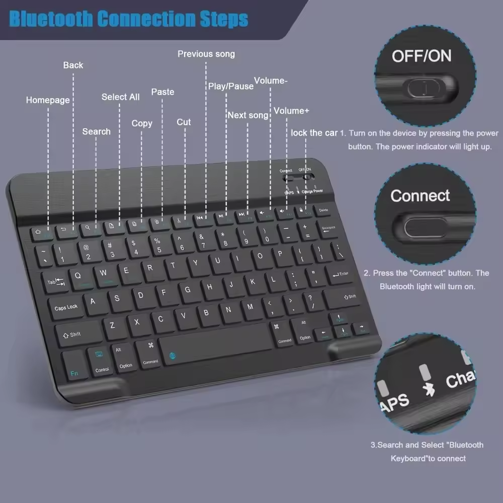 Bluetooth Wireless Keyboard Mo - Gaming Keyboard And Mouse Wireless ulasan dan harga