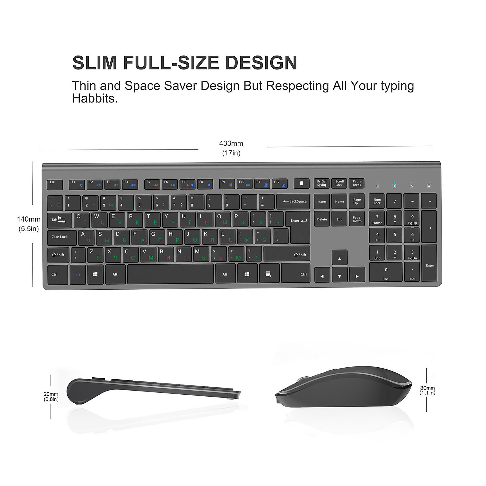 2.4G Rechargeable Wireless Key - Gaming Keyboard And Mouse Wireless ulasan dan harga