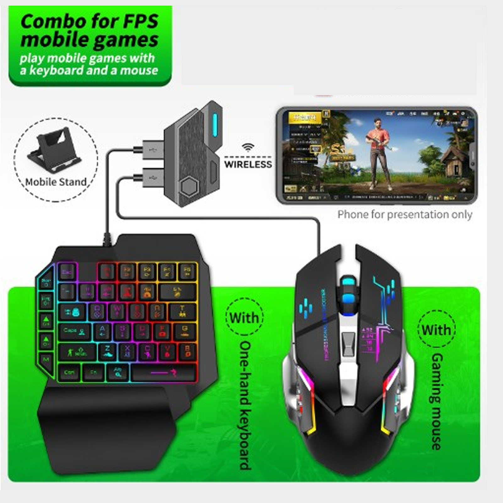 Mobile Game Combo Pack Bluetoo - Gaming Keyboard Mobile ulasan dan harga