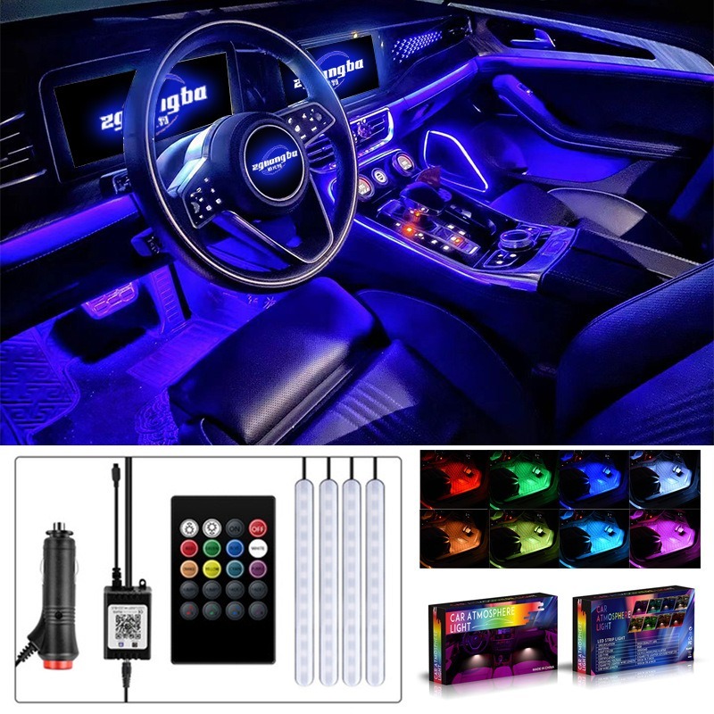 4in1 LED RGB Car Underglow Bot - Rgb Underglow Strip ulasan dan harga