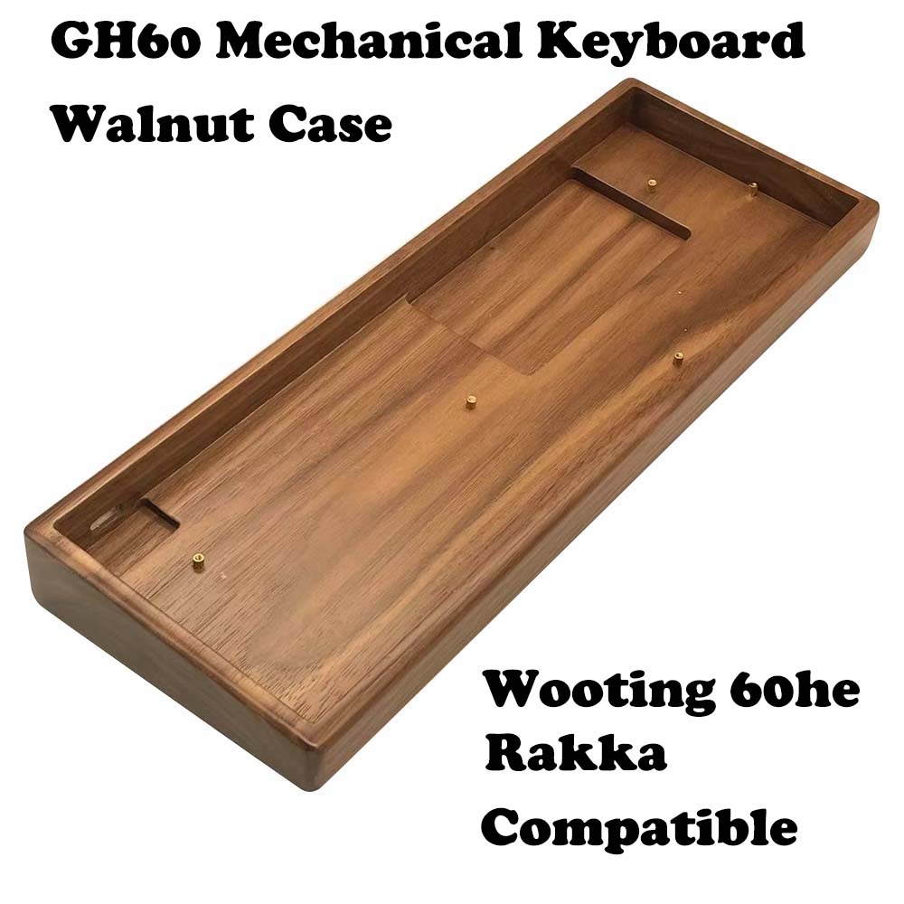 Walnut & Beech Wood 60% Keyboa - Hot Swap Pcb ulasan dan harga
