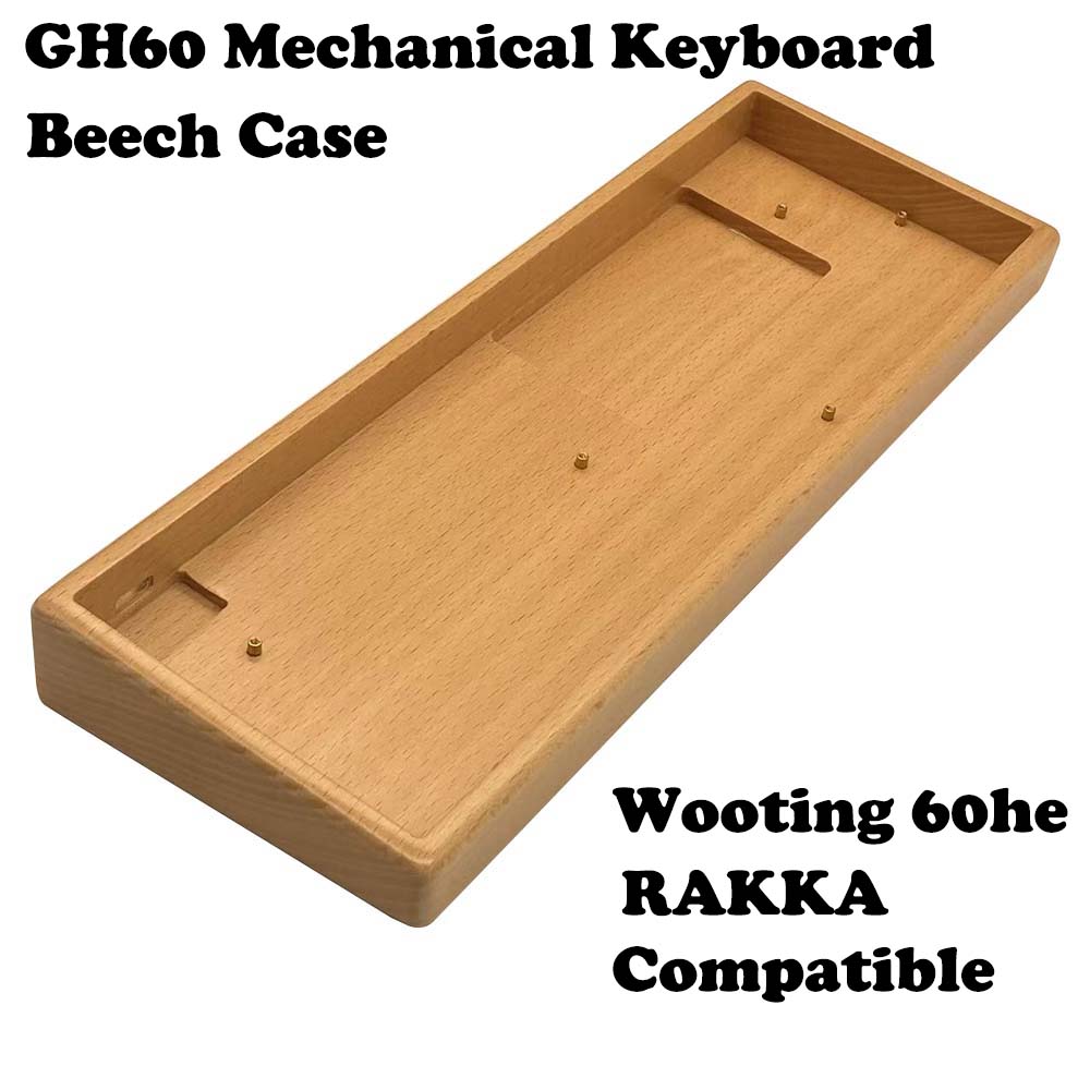 Walnut & Beech Wood 60% Keyboa - Hot Swap Pcb ulasan dan harga