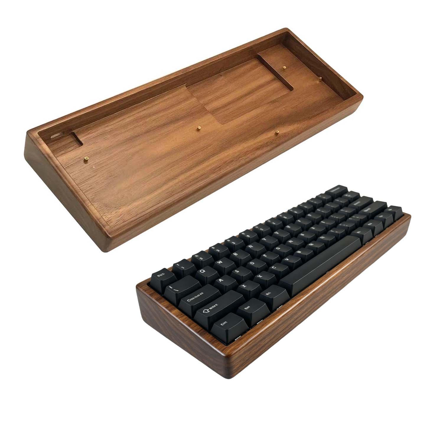 Walnut & Beech Wood 60% Keyboa - Hot Swap Pcb ulasan dan harga