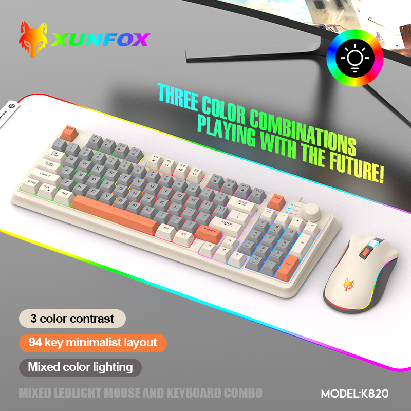 K820 USB Wired Game Keyboard M - Gaming Keyboard And Mouse For Xbox ulasan dan harga