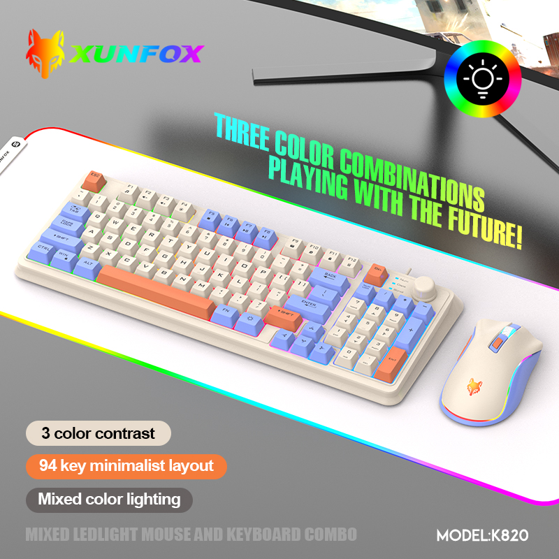 K820 USB Wired Game Keyboard M - Gaming Keyboard And Mouse For Xbox ulasan dan harga
