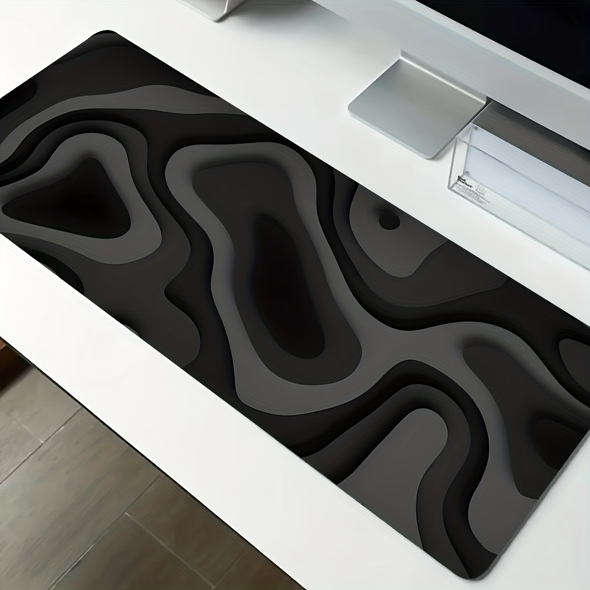 Black Gray Swirl Design Large  - Gaming Keyboard Brand ulasan dan harga