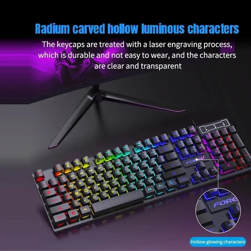 Kebidumei 104 key Backlit Mech - Gaming Keyboard And Mouse For Xbox ulasan dan harga