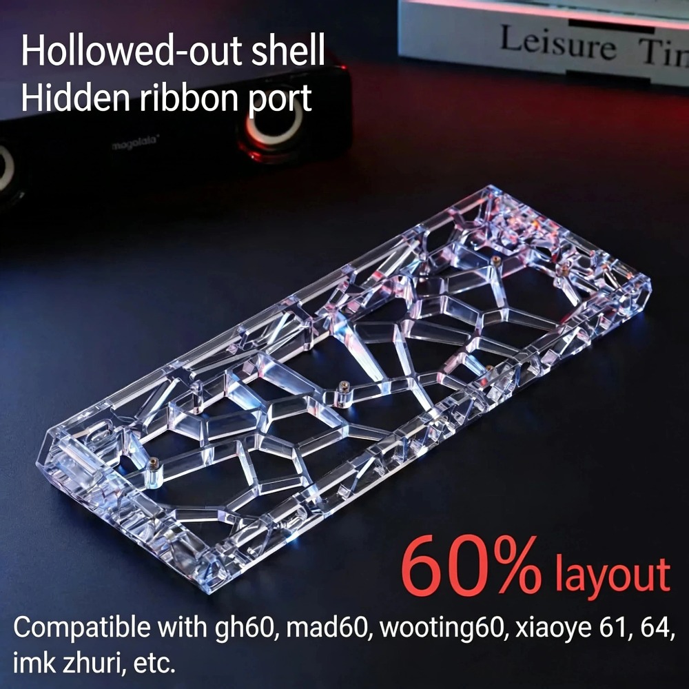GH60 Keyboard Case Hollow Tran - Hot Swap Pcb ulasan dan harga