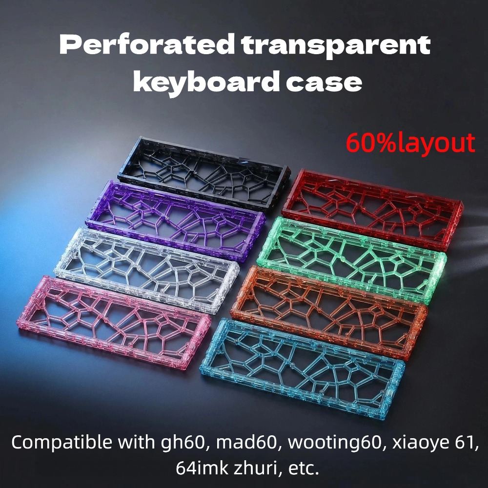 GH60 Keyboard Case Hollow Tran - Hot Swap Pcb ulasan dan harga