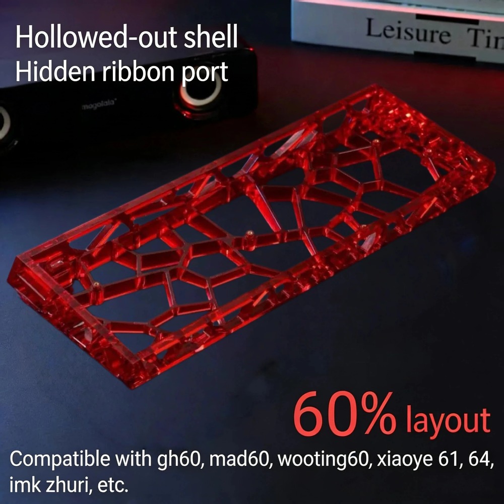 GH60 Keyboard Case Hollow Tran - Hot Swap Pcb ulasan dan harga