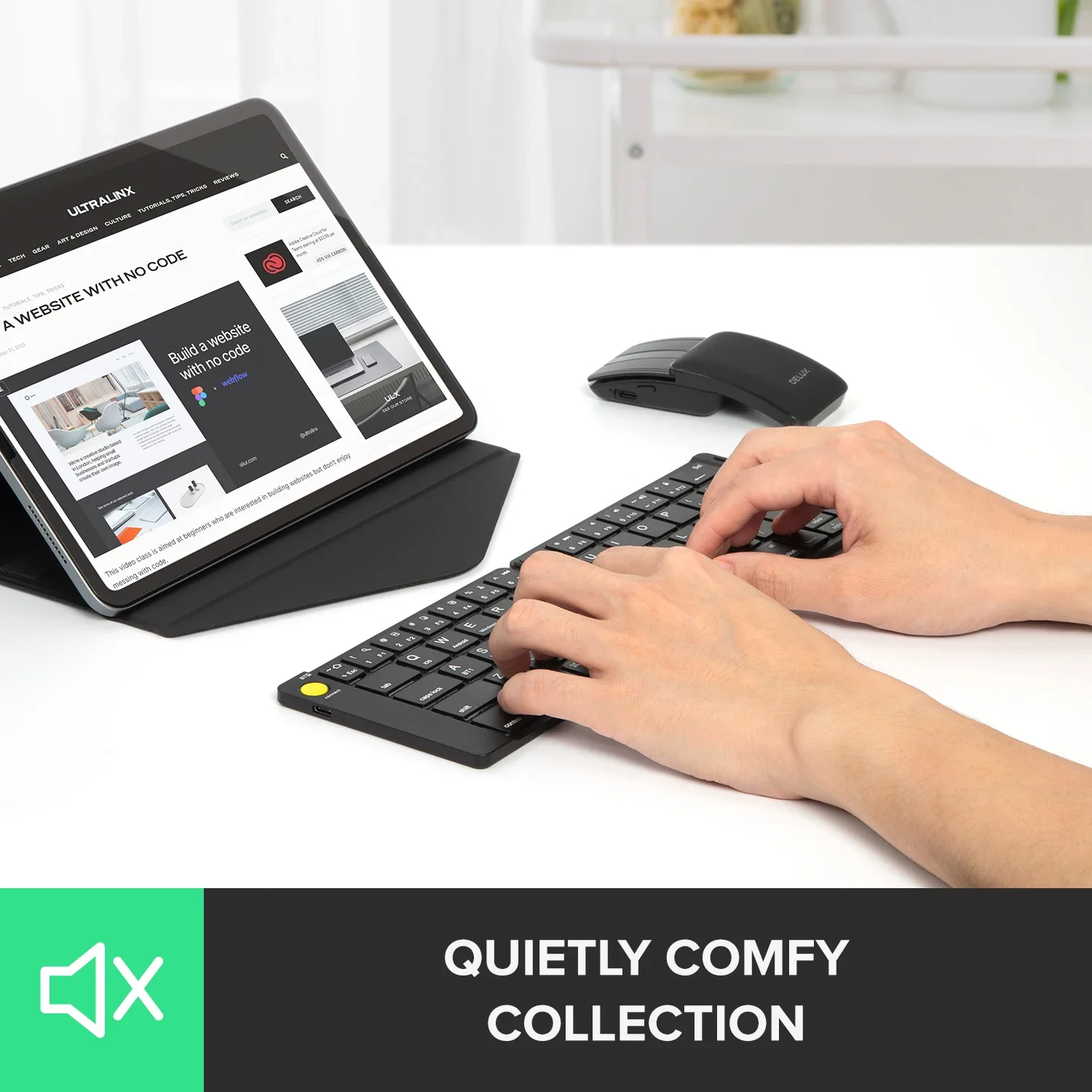 Delux Folding Keyboard Mouse S - Gaming Keyboard And Mouse Wireless ulasan dan harga