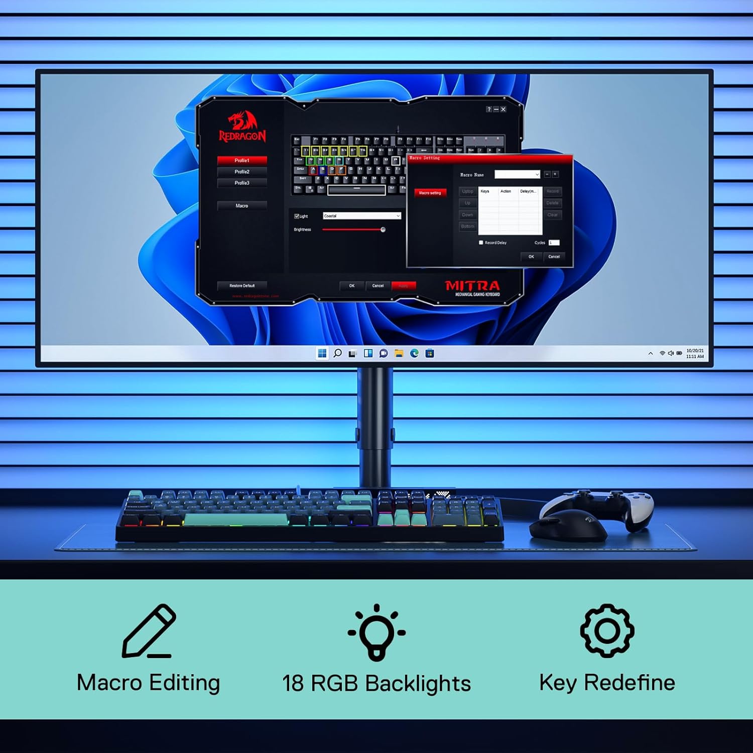 Redragon K582 SE Wired RGB 104 - Gaming Keyboard Mobile ulasan dan harga