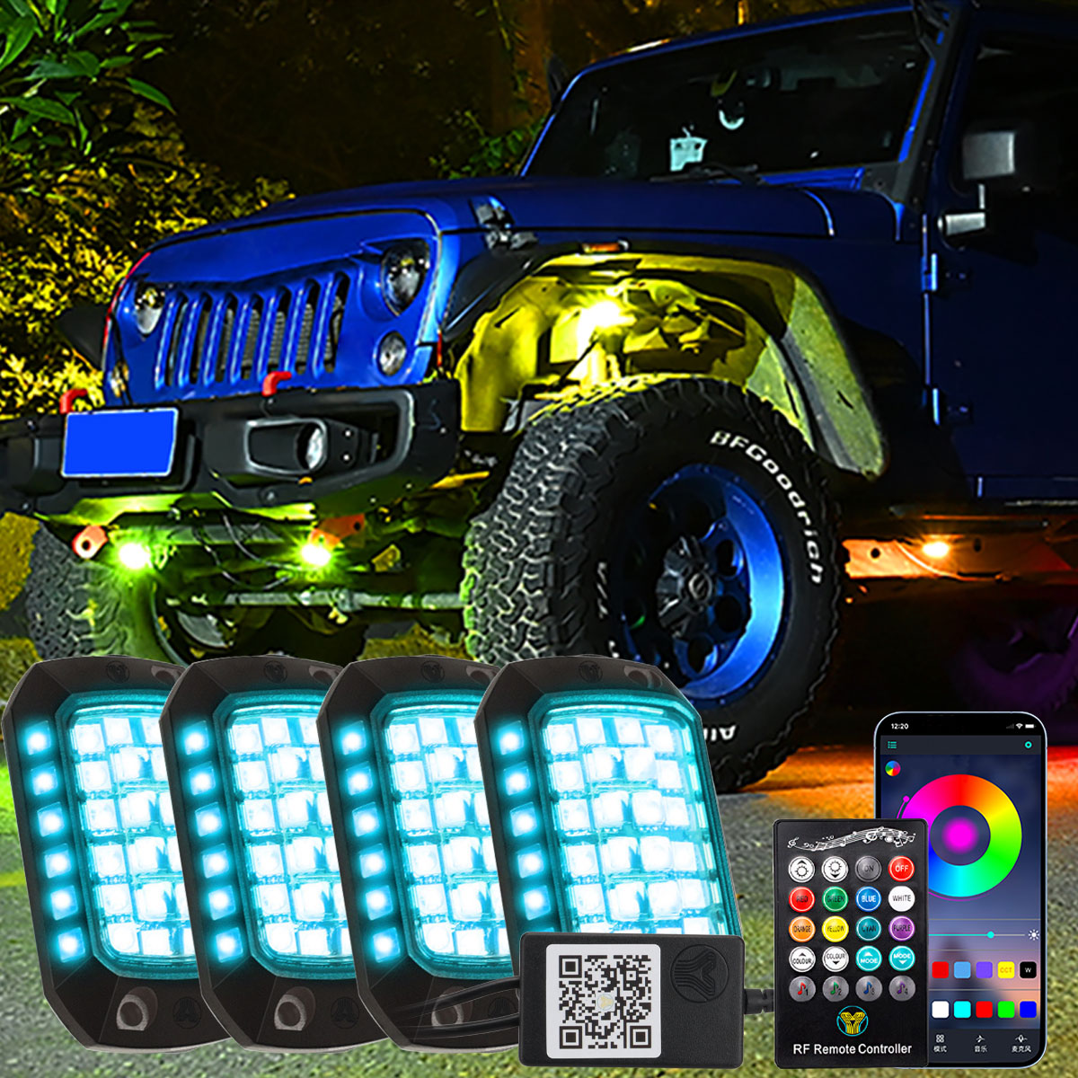 Car RGB LED Chassis Light Stri - Rgb Underglow Strip ulasan dan harga