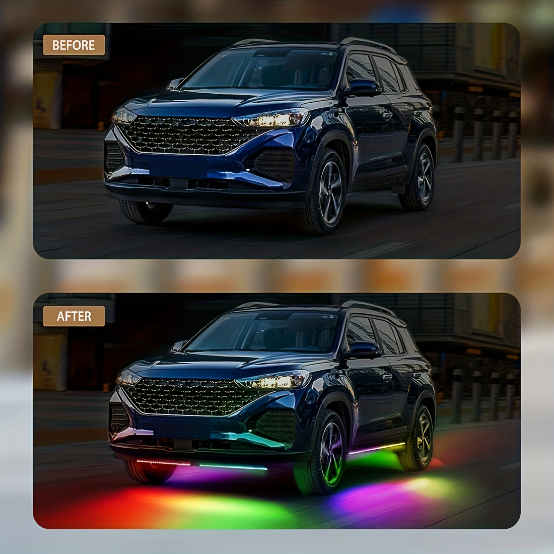 RGB Flexible Car Underglow Lig - Rgb Underglow Strip ulasan dan harga