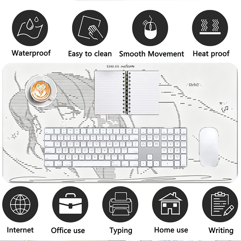 1Pcs Leather Mouse Pad Anime A - Gaming Keyboard And Mouse ulasan dan harga